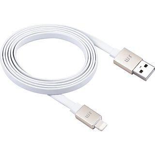 JUST MOBILE DC-268GD - Lightning Kabel (Weiss/Gold)