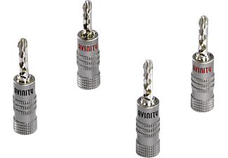 AVINITY 4er-Set - Bananenstecker (Silber)
