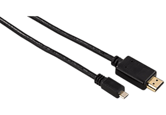 HAMA Câble MHL, 2 m - Câble adaptateur, 2 m, Noir
