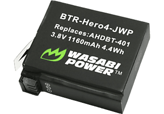 WASABI POWER POWER Batterie pour GoPro HERO4 -  (Noir)