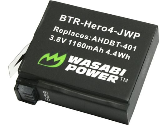 WASABI POWER POWER Batteria per GoPro HERO4 -  (Nero)