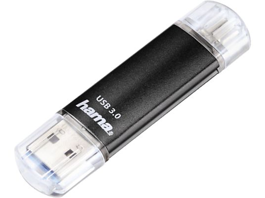 HAMA 123998 Laeta Twin - clé USB  (16 GB, Noir)