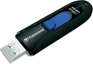 TRANSCEND JETFLASH 790 128GB USB3 BLACK - USB-Stick  (128 GB, Schwarz/Blau)