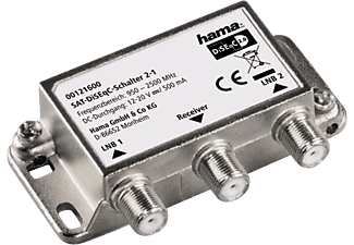 HAMA SAT-DiSEqC-Commutateur - Niveau DiSEqC : 2.0 (Argent)