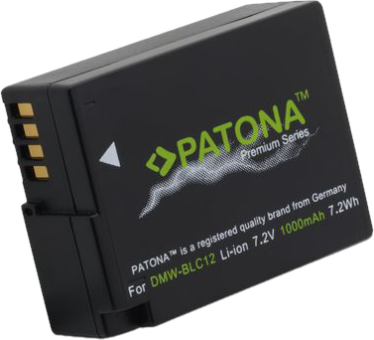 PATONA Panasonic DMW-BLC12 - Batterie (Noir)