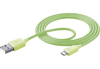 CELLULARLINE cellularline USB a Micro-USB Data Cavo - Verde - Cavo dati cellularline da USB a Micro-USB