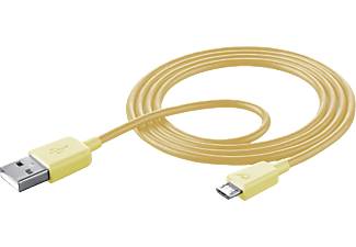 CELLULARLINE USBDATAMUSBSMARY - Datenkabel (Gelb)