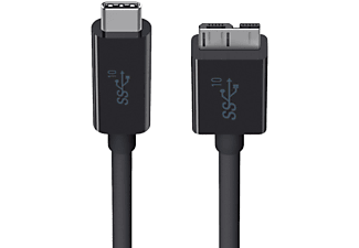 BELKIN Câble USB 3.1 et USB C vers Micro B - USB 3.1 SuperSpeed + câble, 1 m, 
