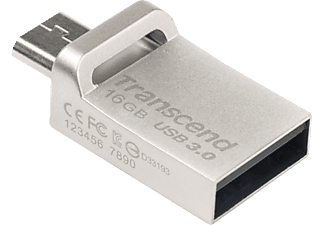 TRANSCEND Transcend JetFlash 880 - Chiavetta USB - 16 GB - Argento - USB Flash  (16 GB, Argento)