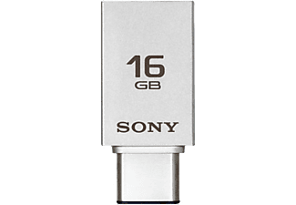 SONY USM16CA1 16GB - USB-Stick  (16 GB, Silber)