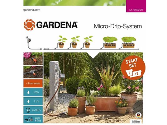 GARDENA Kit d'initiation Micro-Drip System pour plantes en pots M - 