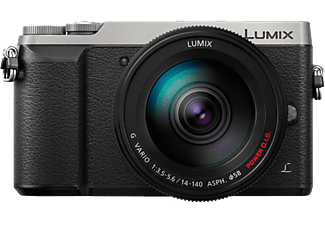 PANASONIC LUMIX GX80, 14-140 mm, 16 MP, Argent - Appareil photo à objectif interchangeable 