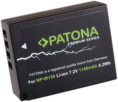 PATONA Fuji NP-W126 - Batterie (Noir)
