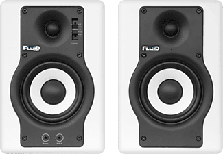FLUID AUDIO F4 - Paire d'enceintes de monitoring (Blanc)