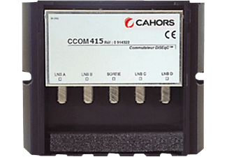 VISIOSAT CAHORS Commutateur DiSEqC - 4 x entrées SAT - Noir - Commutatore DiSEqC (Nero)