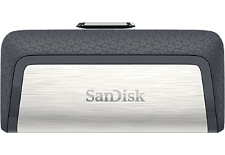 SANDISK Ultra Dual USB 3.1 - USB-Stick (128 GB, Schwarz/Silber)