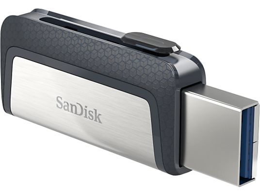 SANDISK Ultra Dual USB 3.1 - USB-Stick  (128 GB, Schwarz/Silber)