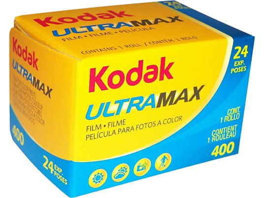 KODAK UltraMax 400 135-24 - Pellicola analogica (Giallo/Blu)
