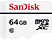 SANDISK High Endurance microSD 64Go - Carte mémoire  (64 GB, 20, Blanc)