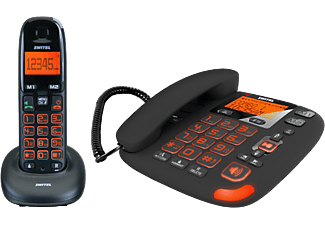 SWITEL DCT59072 WIZARD DECT DUO TAM - Téléphone filaire / téléphone sans fil (Noir)