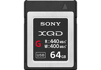 SONY QDG64E-R - XQD-Cartes mémoire  (64 GB, 440, Noir)