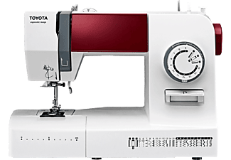 TOYOTA Ergo26D - Machine à coudre - 26 programmes multifonctions - Blanc - Machine à coudre (Blanc/Rouge)