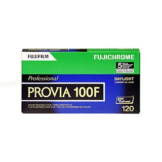 FUJIFILM Provia 100F RDPIII 120 - Film analogique (Vert)