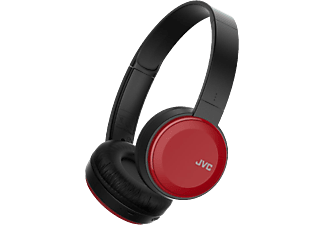 JVC HA-S30BT - Bluetooth Kopfhörer (On-ear, Schwarz/Rot)