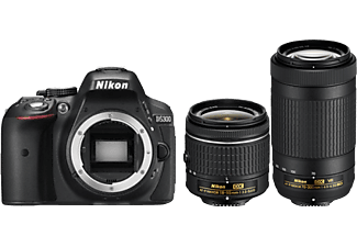 NIKON D5300 + 18-55 VR + 70-300 VR - Spiegelreflexkamera schwarz