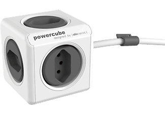 ALLOCACOC Allocacoc PowerCube Extended - 5x T.13 – grigio - stock lattina cubi di latta (Grigio)