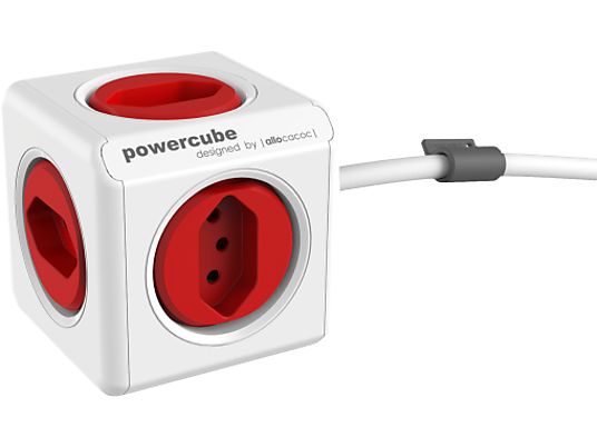 ALLOCACOC PowerCube Extended - Multiprise cube (Rouge)