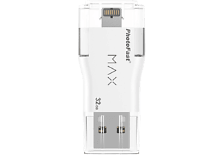 PHOTOFAST iFlash Drive - USB-Stick  (32 GB, Weiss)