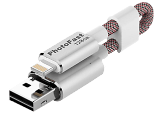 PHOTOFAST MemoriesCable Gen3 - USB-Stick  (128 GB, Silber)