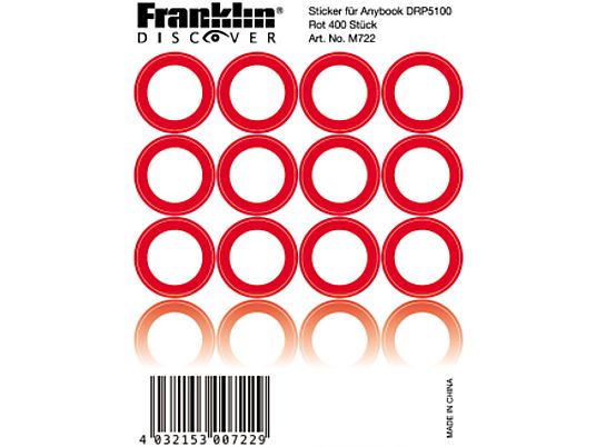 FRANKLIN Anybook - Adesivi (Rosso)