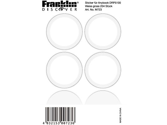 FRANKLIN Anybook DRP-5100 - Sticker (Weiss)