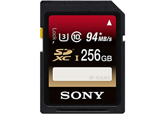 SONY SONY SFG2UX2 - Scheda di memoria SD - 256 GB - Nero - Scheda di memoria  (256 GB, 94, Nero)