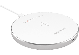 SATECHI SATECHI Wireless Qi Charging Pad - Pad di ricarica Qi - Per la ricarica wireless - Argento - Qi pad di ricarica (Argento)