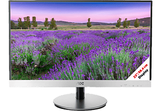 AOC Style-line I2369VM - Monitor, 23 ", Full-HD, 75 Hz, Schwarz, silber