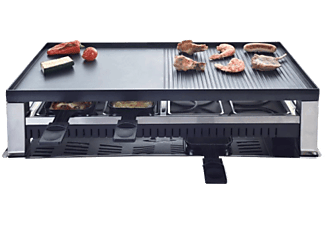 SOLIS 977.46 5 in 1 Table Grill - Tischgrill/Raclette (Schwarz/Silber)