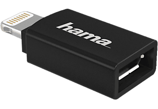 HAMA MicroUSB-Lightning Adapter - Adapter (Schwarz)