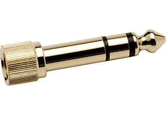 KRK SYSTEMS Audio-Adapter 3,5-mm-Klinken-Kupplung - 6,3-mm-Klinken-Stecker - 6,3-mm-Klinken-Stecker (Gold)