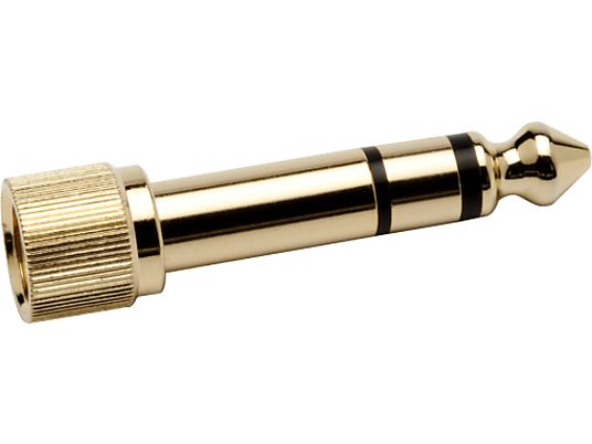 KRK SYSTEMS Audio-Adapter 3,5-mm-Klinken-Kupplung - 6,3-mm-Klinken-Stecker - 6,3-mm-Klinken-Stecker (Gold)