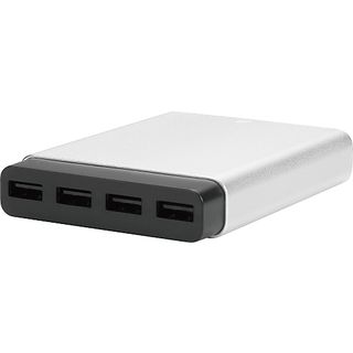 JUST MOBILE Mobile AluCharge - Chargeur USB multi-port (Argent)