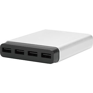 JUST MOBILE Mobile AluCharge - Caricatore USB multiporta (Argento)
