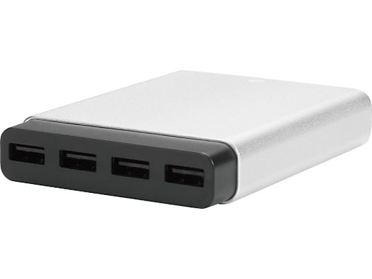 JUST MOBILE Mobile AluCharge - Chargeur USB multi-port (Argent)