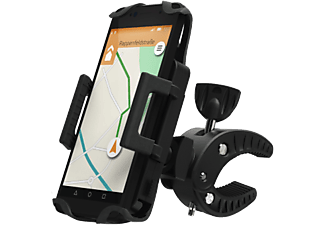 HAMA Universal-Smartphone-Fahrradhalter - Für Geräte mit Breite von 5 cm bis 9 cm (Schwarz)