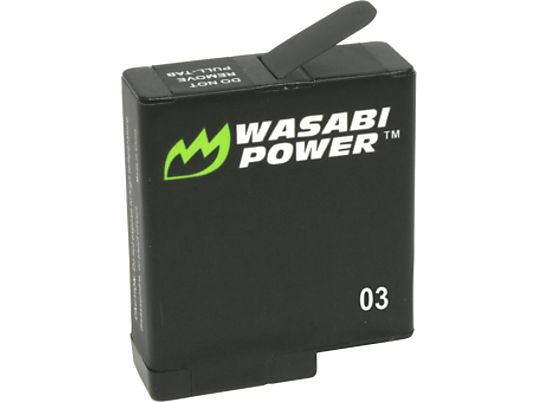 WASABI POWER Batterie de rechange Power GoPro Hero 5/6/7 - accumulateur (Noir)