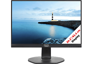 PHILIPS 240B7QPTEB - Monitor, 24.1 ", Full-HD, 75 Hz, Schwarz