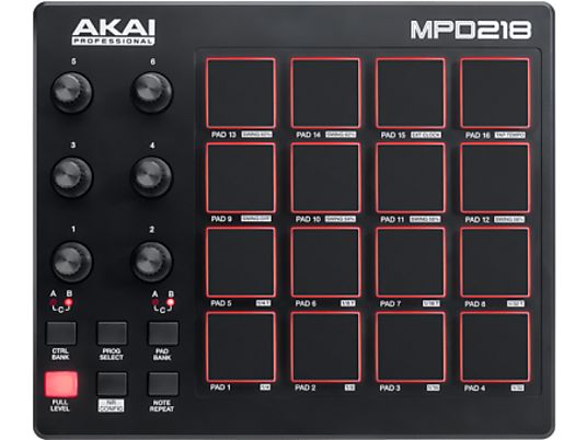 AKAI MPD218 - USB MIDI Pad Controller (Schwarz)