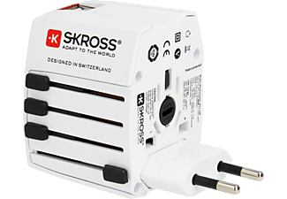 SKROSS 5HP - Ingresso outlet per Euro, Regno Unito, USA/Giappone, Australia/Cina (Bianco)